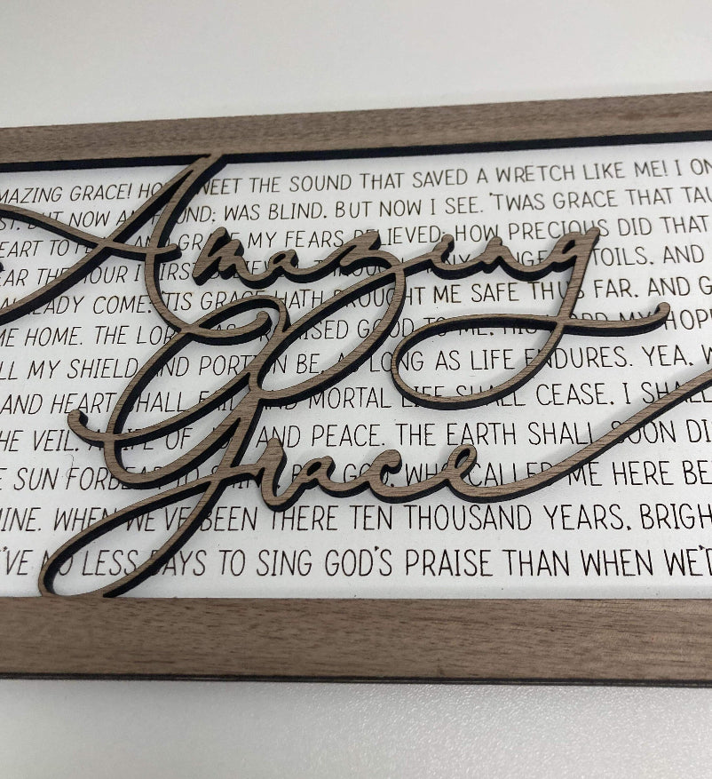 Amazing Grace plaque ￼