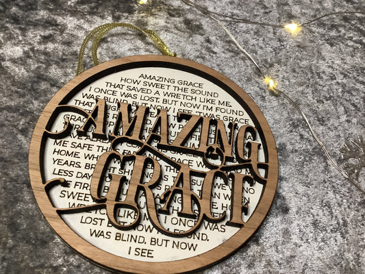 Amazing Grace Christmas tree tree decoration ￼