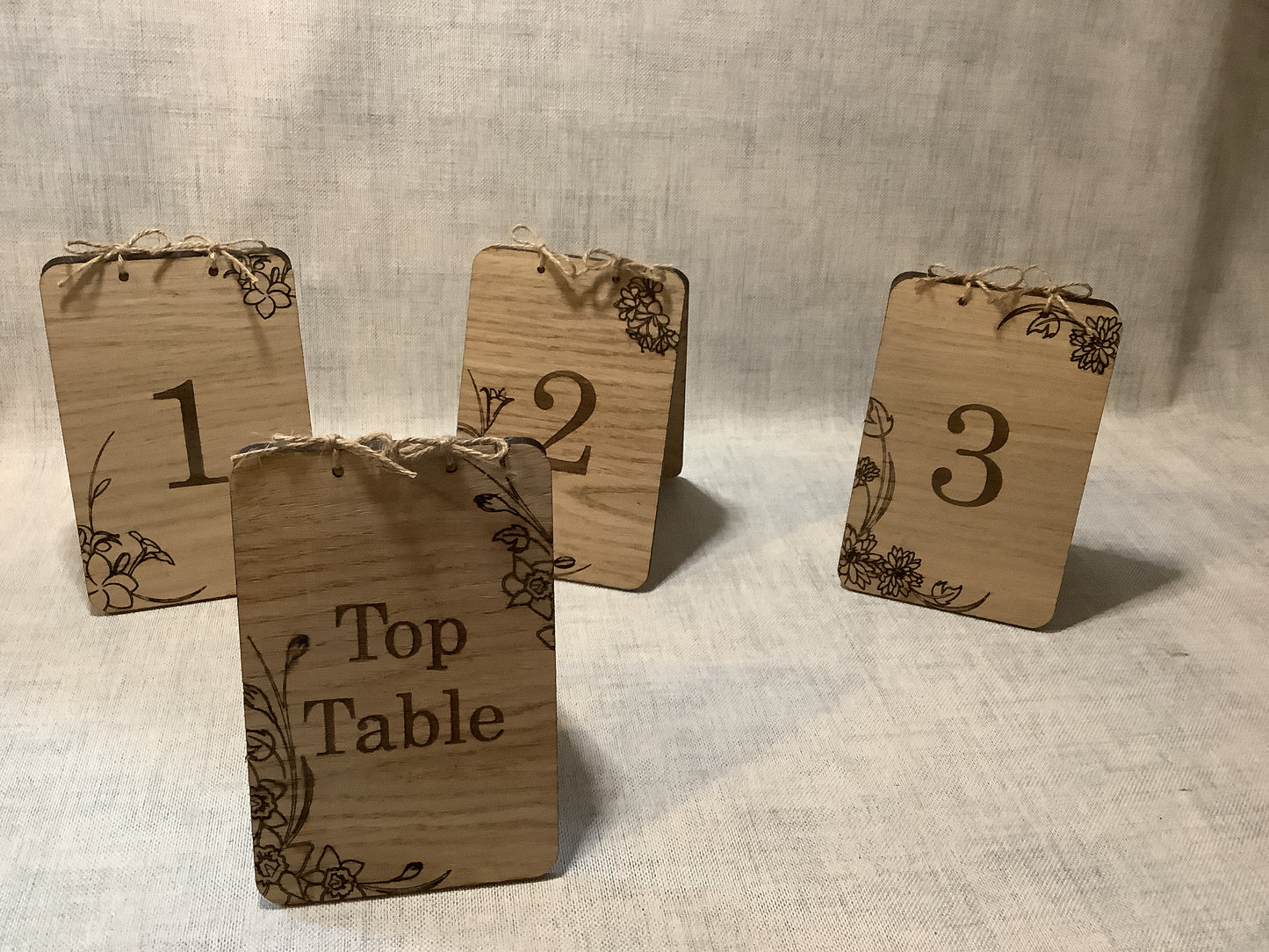 Wooden table numbers / wedding table numbers ￼